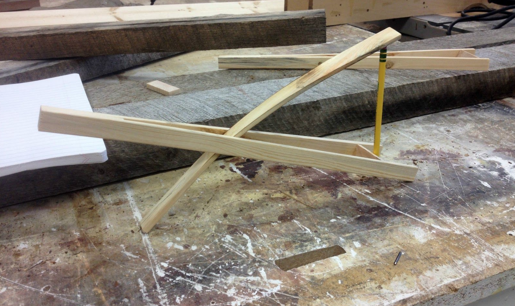 Woodworking prototype table design